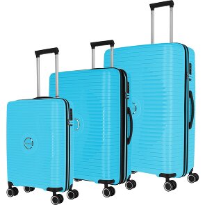 Travelite Orbita 4 Rollen Kofferset 3-teilig mit Dehnfalte
