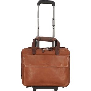 Harold's 2-Rollen Businesstrolley Leder 40 cm Laptopfach