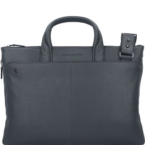 Piquadro Black Square Aktentasche Leder 42 cm Laptopfach