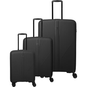 Travelite Air Stripe 4 Rollen Kofferset 3-teilig mit Dehnfalte