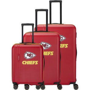 Travelite travelite x NFL 4 Rollen Kofferset 3-teilig mit Dehnfalte