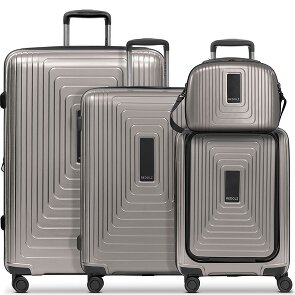 Redolz Essentials14 4-Rollen Kofferset Beautycase 4tlg mit Dehnfalte Laptopfach