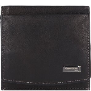 Greenland Nature Black Nappa Geldbörse RFID Leder 9,5 cm