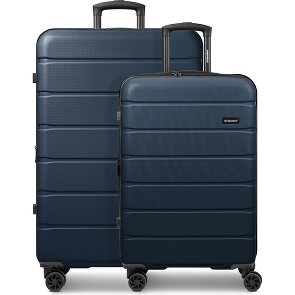 Saxoline Miami 4-Rollen Kofferset S+L mit Dehnfalte