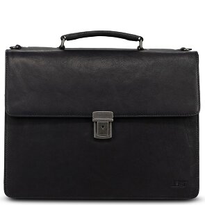 Jost Glasgow Aktentasche RFID Schutz Leder 40 cm Laptopfach