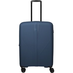 Travelite Air Stripe 4 Rollen Trolley M 66 cm mit Dehnfalte