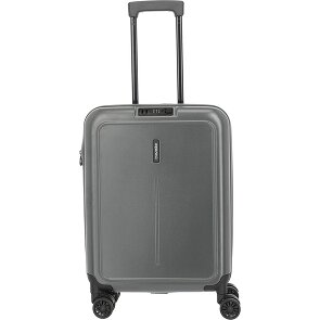 Travelite Basics 4 Rollen Kabinentrolley 55 cm mit Dehnfalte