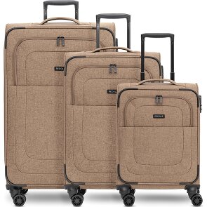 Redolz Essentials 12 THREE SET 4 Rollen Kofferset 3-teilig mit Dehnfalte