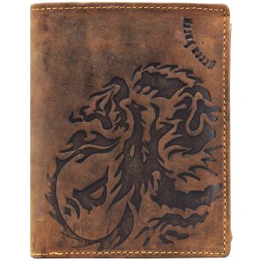 Greenburry Vintage Dragon Geldbörse Leder 10 cm
