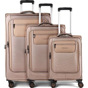 Worldpack Oxford 4 Rollen Kofferset 3-teilig mit Dehnfalte