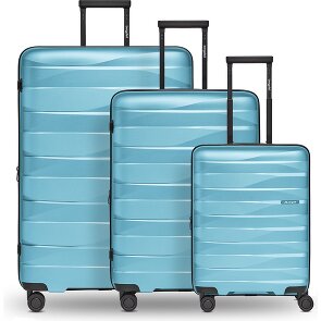 Bergpfeil Travel 4 Rollen Kofferset 3-teilig mit Dehnfalte