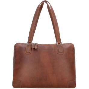 The Chesterfield Brand Wax Pull Up Schultertasche Leder 37 cm Laptopfach