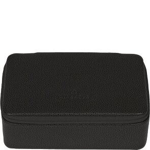 Windrose Beluga Schmuckkasten Leder 14.5 cm