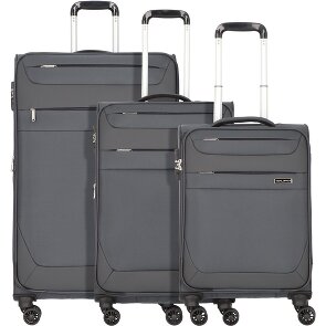 Worldpack Dublin 4 Rollen Kofferset 3-teilig mit Dehnfalte