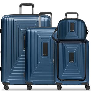 Redolz Essentials14 4-Rollen Kofferset Beautycase 4tlg mit Dehnfalte Laptopfach