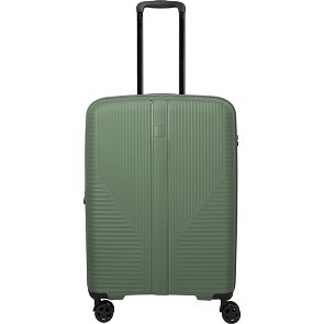 Travelite Air Stripe 4 Rollen Trolley M 66 cm mit Dehnfalte