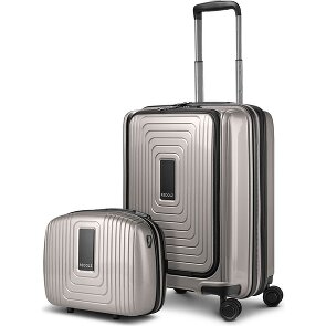 Redolz Essentials 14 Kofferset 2 tlg. Kabinentrolley mit Dehnfalte + Beautycase
