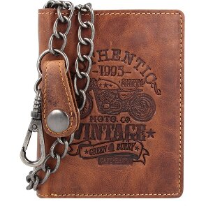 Greenburry Vintage Cafe-Racer Geldbörse RFID Leder 9,5 cm