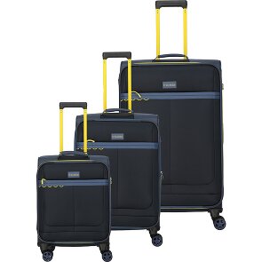 Travelite Color Craze 4 Rollen Kofferset 3-teilig mit Dehnfalte