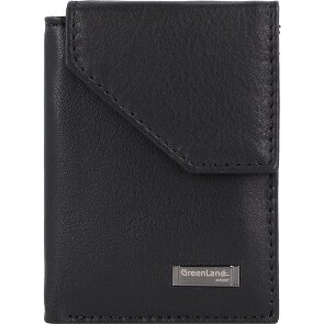 Greenland Nature Black Nappa Geldbörse RFID Leder 7 cm