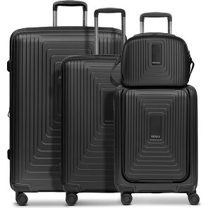 Redolz Essentials14 4-Rollen Kofferset Beautycase 4tlg mit Dehnfalte Laptopfach