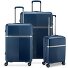  Airglam 4 Rollen Kofferset 3-teilig mit Dehnfalte Variante blu notte
