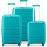  B-Flying Move 4 Rollen Kofferset 3-teilig mit Dehnfalte Variante turchese