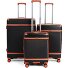  Charm 2.0 4 Rollen Kofferset 3-teilig mit Dehnfalte Variante black