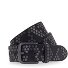 Nietengürtel Leder Variante schwarz | 95 cm Nietengürtel Leder Variante schwarz | 95 cm