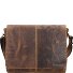  Vintage Messenger Umhängetasche Leder 33 cm Variante brown