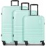  Pro ABS 4 Rollen Kofferset 3-teilig mit Dehnfalte Variante mint