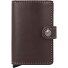  Miniwallet Kreditkartenetui RFID Schutz Leder 6.5 cm Variante chocolate