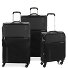 Speed 4 Rollen Kofferset 3-teilig mit Dehnfalte Variante schwarz  Speed 4 Rollen Kofferset 3-teilig mit Dehnfalte Variante schwarz
