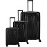  Barbara Novelty 4 Rollen Kofferset 3-teilig mit Dehnfalte Variante black