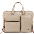  Pocket Aktentasche Leder 36 cm Laptopfach Variante grigio sabbia