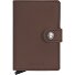 Miniwallet Visitenkartenetui 6 cm Leder Variante brown dark Miniwallet Visitenkartenetui 6 cm Leder Variante brown dark