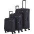 Chios 4 Rollen Kofferset 3-teilig mit Dehnfalte Variante schwarz Chios 4 Rollen Kofferset 3-teilig mit Dehnfalte Variante schwarz