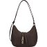  Goccia Schultertasche Leder 22 cm Variante cioccolato