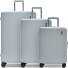  Ultima 4 Rollen Kofferset 3-teilig mit Dehnfalte Variante light blue