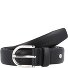 Gürtel Leder Variante black-silver | 85 cm Gürtel Leder Variante black-silver | 85 cm