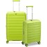 B-Flying 4 Rollen Kofferset 2-teilig mit Dehnfalte Variante cyber lime