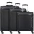 Holiday Heat 4 Rollen Kofferset 3-teilig Variante black Holiday Heat 4 Rollen Kofferset 3-teilig Variante black