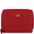  Asti Geldbörse Leder 10 cm Variante rot
