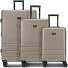  Hanoi 4 Rollen Kofferset 3-teilig mit Dehnfalte Variante camel