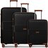  Eco Edition 02 4 Rollen Kofferset 3-teilig mit Dehnfalte Variante black