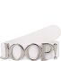  Gürtel Leder Variante white-silver | 80 cm