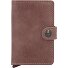 Miniwallet Vintage Kreditkartenetui Geldbörse RFID Leder 6,5 cm Variante mauve Miniwallet Vintage Kreditkartenetui Geldbörse RFID Leder 6,5 cm Variante mauve