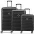 Meteor 4 Rollen Kofferset 3-teilig mit Dehnfalte Variante black Meteor 4 Rollen Kofferset 3-teilig mit Dehnfalte Variante black