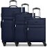  Valencia Soft 4 Rollen Kofferset 3-teilig mit Dehnfalte Variante navy