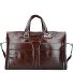  Blue Square Weekender Reisetasche Leder 47 cm Laptopfach Variante mogano